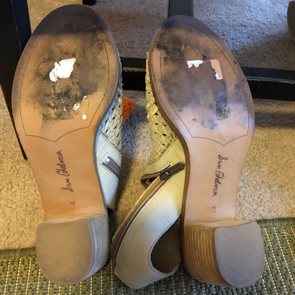 Sam Edelson Leather Sling Wedge - Picture 6 of 6